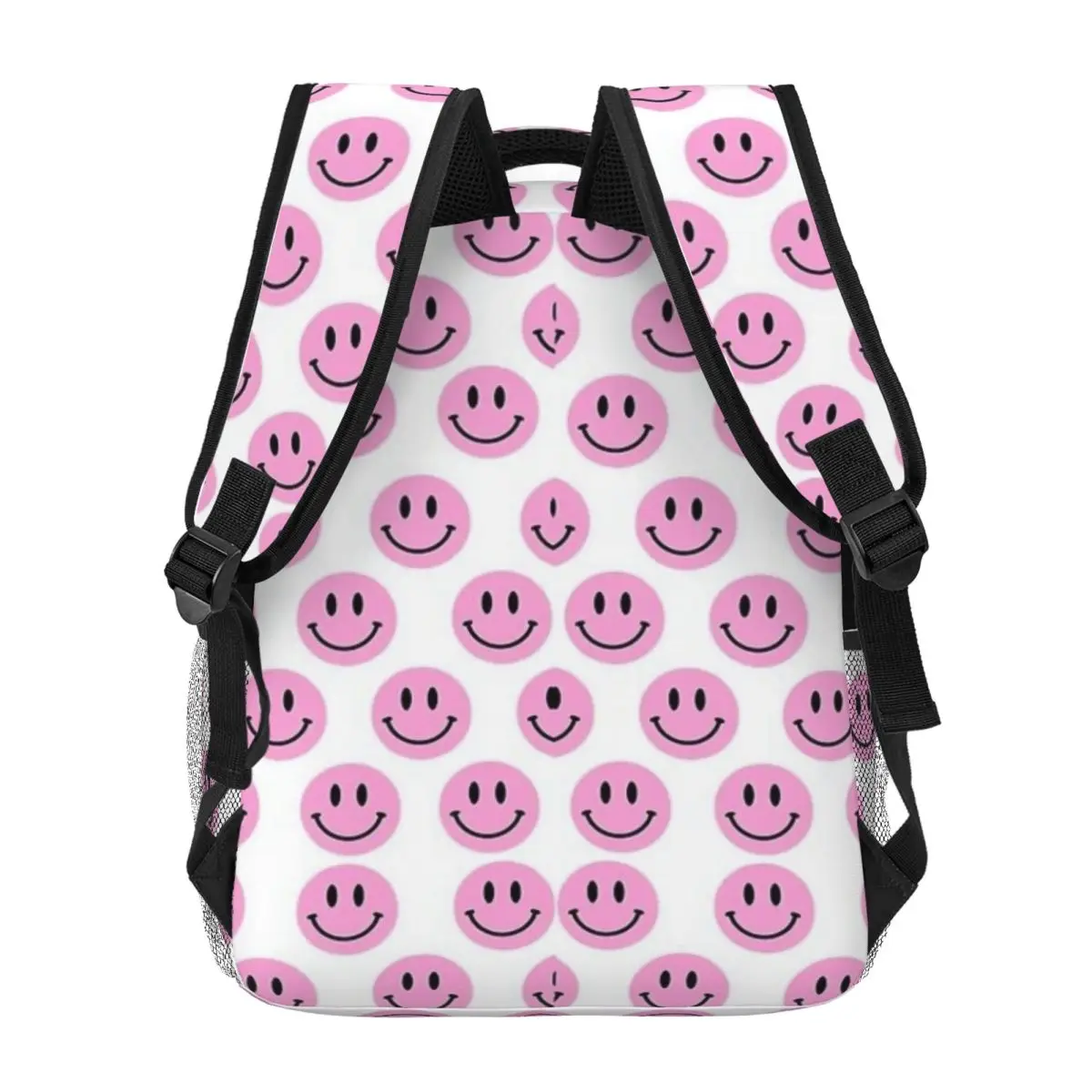 Preppy School Supplies,Happy Smiling Face Backpacks, Bookbag Teenager, student School Bag, Travel Rucksack Shoulder Bag