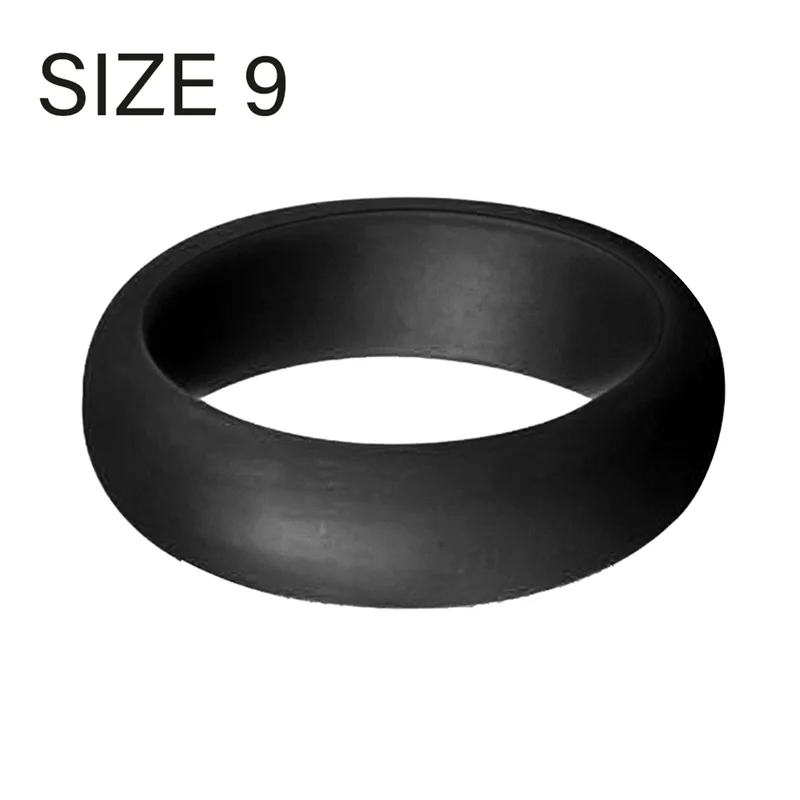 5.7mm Popular for Men Women Silicone Cool Rings Silicone Wedding Ring Environmental Outdoor Sports RingX2 9