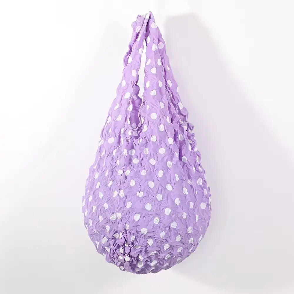 

Reusable Bubble Foldable Stretch Bag Large Capacity Multi Purpose Magic Stretch Puff Bag Handheld Shopping Bag Storage Bag