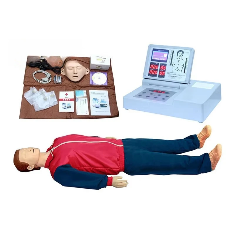 Advanced Automatic Cardiopulmonary Resuscitation (CPR) Simulated Human First Aid Training Dummy Model Artificial Respiration