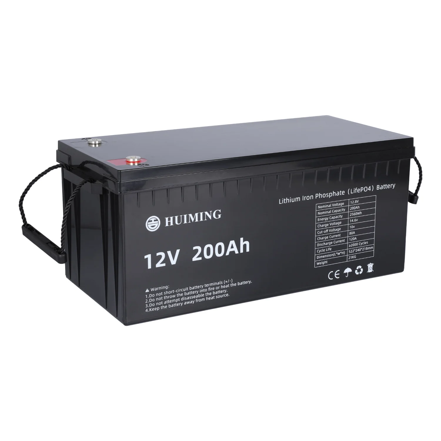 Battery Lithium 12V 100Ah 150Ah 200Ah Deep Cycle Lithium Ion Battery Pack 12V 200Ah Lifepo4 Battery