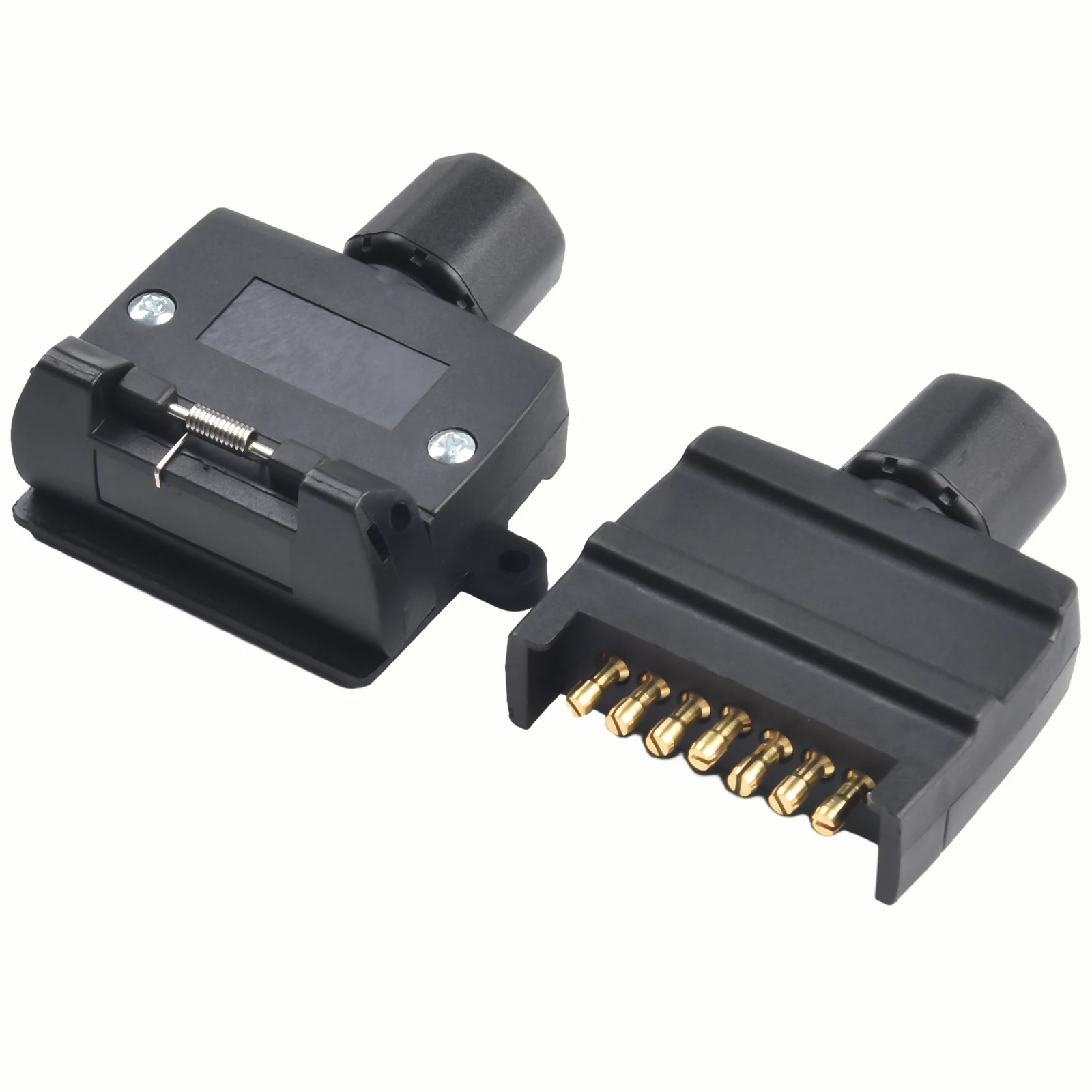 7 Pin Flat Trailer and Socket Set Designed for Caravan RV Boat Trailer 12V DC Wiring Harness Connection Requirements