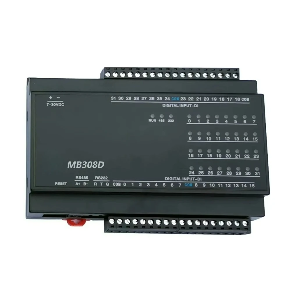 

MB308D 32DI 32-Channel Digital Input RS485 Modbus Rtu Acquisition Io Module With 2500V Lightning Protection