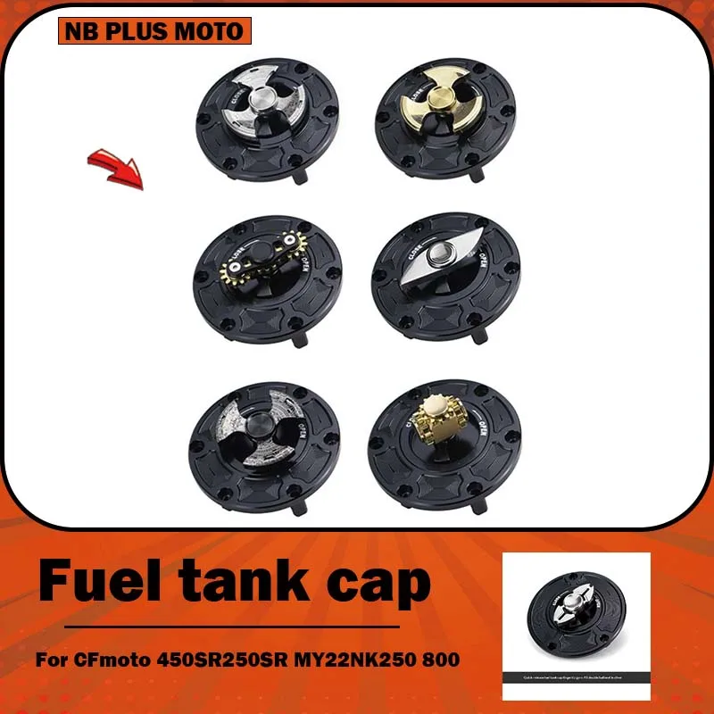 【premium】per-cfmoto-450sr-250sr-my22nk250-800-tappo-serbatoio-carburante-a-sgancio-rapido-in-lega-di-alluminio-modificato-con-rotella-girevole-a-dita