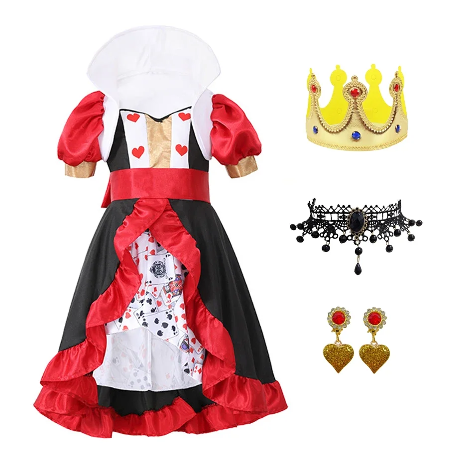 girls-queen-of-hearts-cosplay-dress-children-kids-poker-queen-crown-necklace-christmas-dress-girls-fairy-tale-halloween-costumes