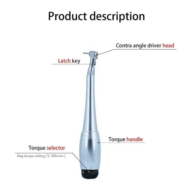 High quality aluminum  hand driver den tal im plantation torque screwer