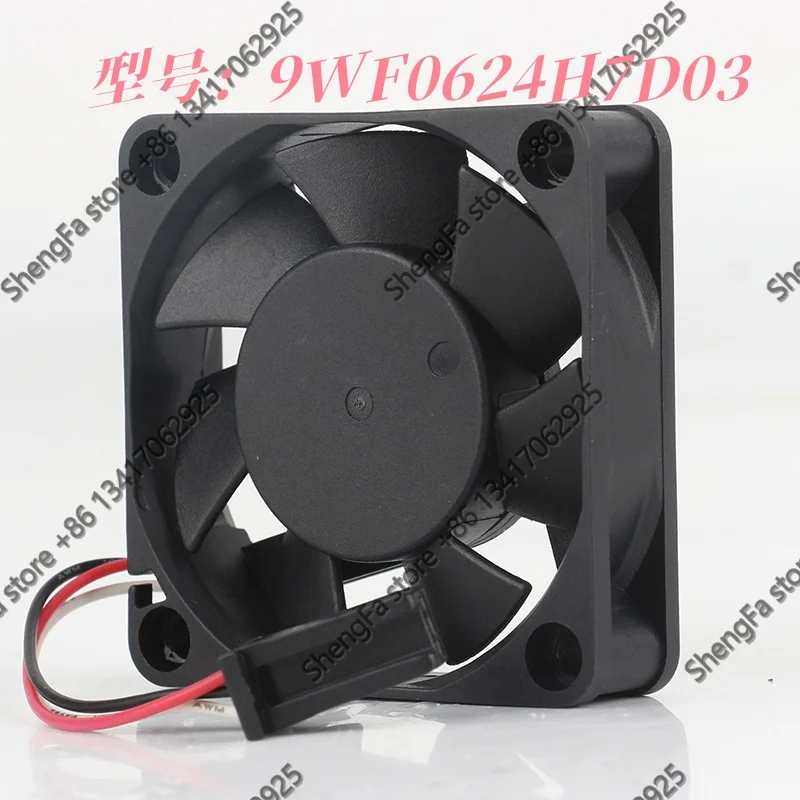 Sanyo 5V 12V 48V DC24V 0.12A 6015 6CM 60X60X15MM FANUC three-wire servo drive frequency converter 9WF0624H7D03 cooling fan