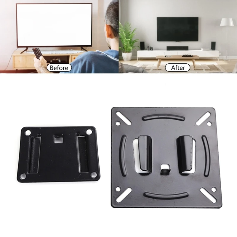 DX62 TV Wall Mount TV Mount Bracket for Most 14-27inch Flat Screen/Curved TV Low Profile Wall Mount Saving Space Rack