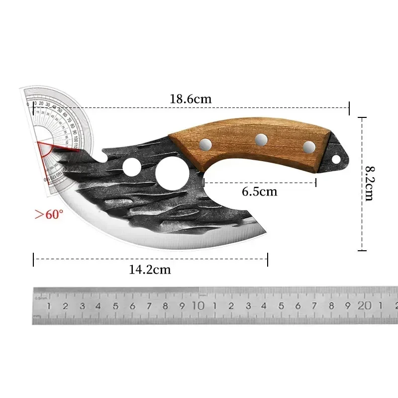 XTL Stainless steel meat cutting knife, meat dividing knife, fruit and vegetable knife, forging and bone removing knife