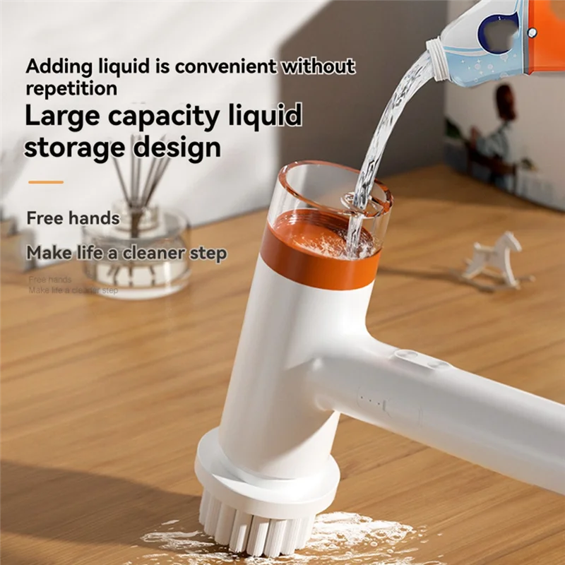 

Хорошо изготовленная-многофункциональная беспроводная электрическая щетка для чистки, сменная щетка, щелевая щетка, кухонная щетка для пола, инструмент для чистки