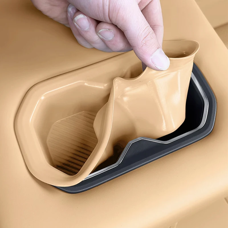 For Geely Galaxy Starship 7 EM-i 2024 2025 Rear Armrest Silicone Water Coasters Interior Accessories 3