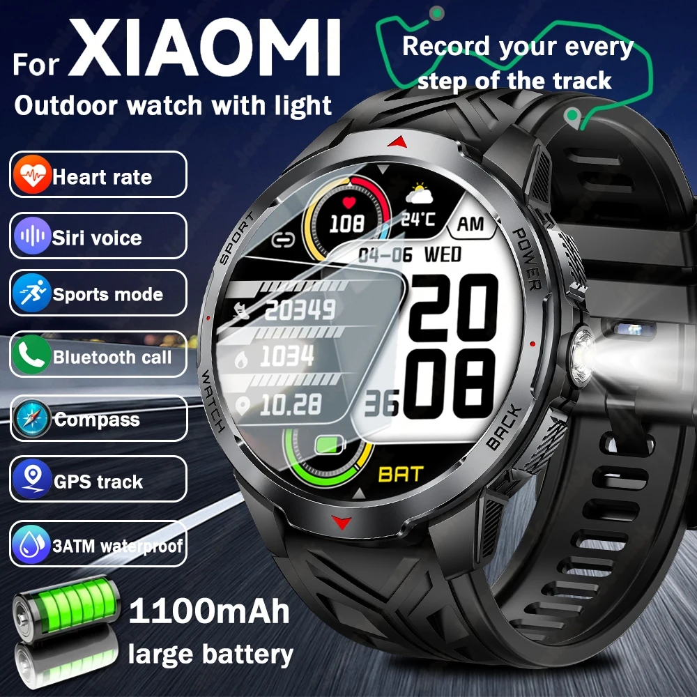 

2025 1000mAh Super Capacity Battery Adult Men Smart Watch 1.7-inch Large Screen Bluetooth Call IP68 Waterproof SmartWatch Sports
