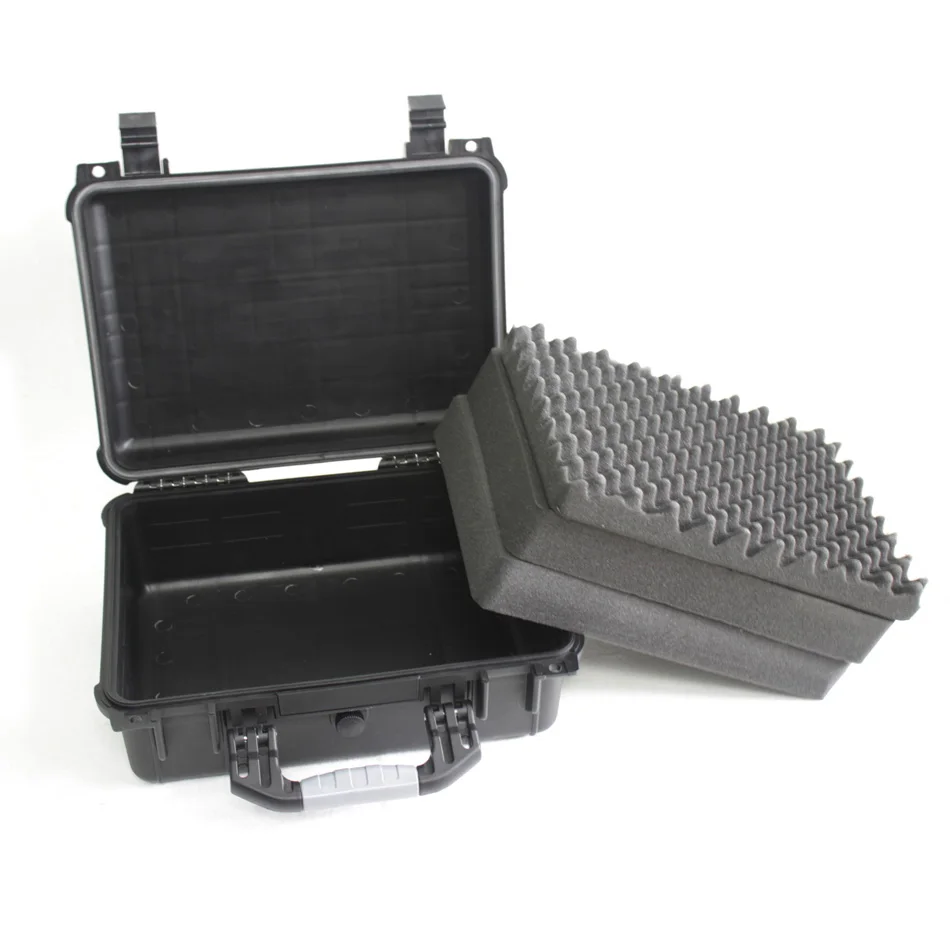 Waterproof Hard Plastic Equipment Case, Shockproof Protective Tool Storage Box With Custom Pick Pluck Foam