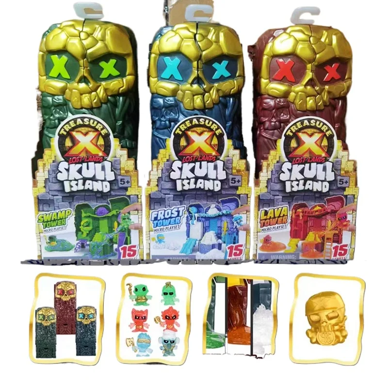 New Surprise Doll Treasure X Treasure Adventurer 22cm Skull Island Pagoda Swamp Alien Surprise Box Boy Toy Gift