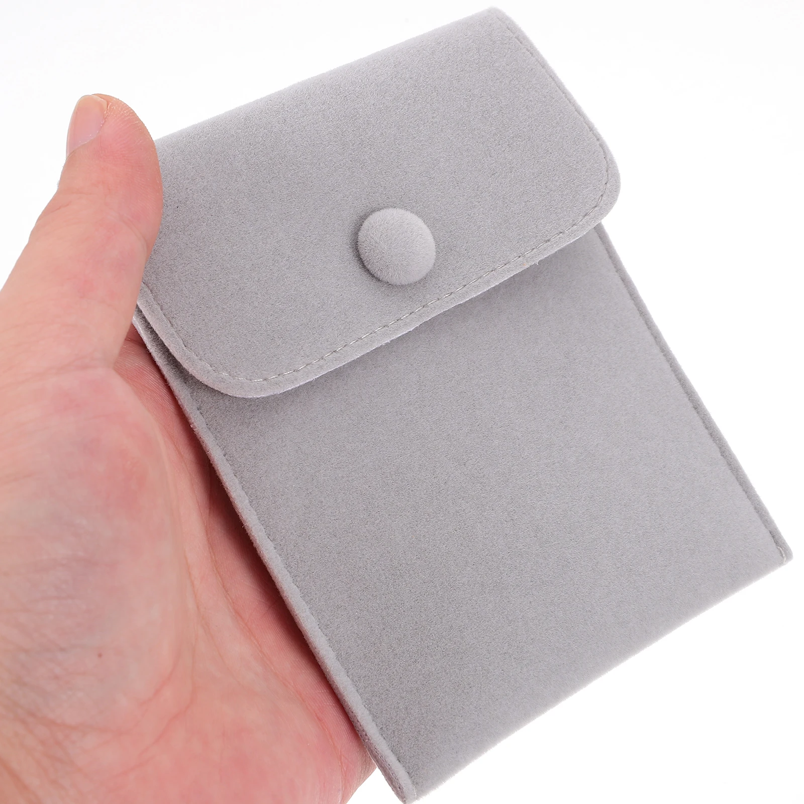 

2pcs Watch Bracelet Ring Necklace Storage Bag Snap Closure Jewelry Packaging Gift Wrapping Pouch Durable Cloth Material Reusable