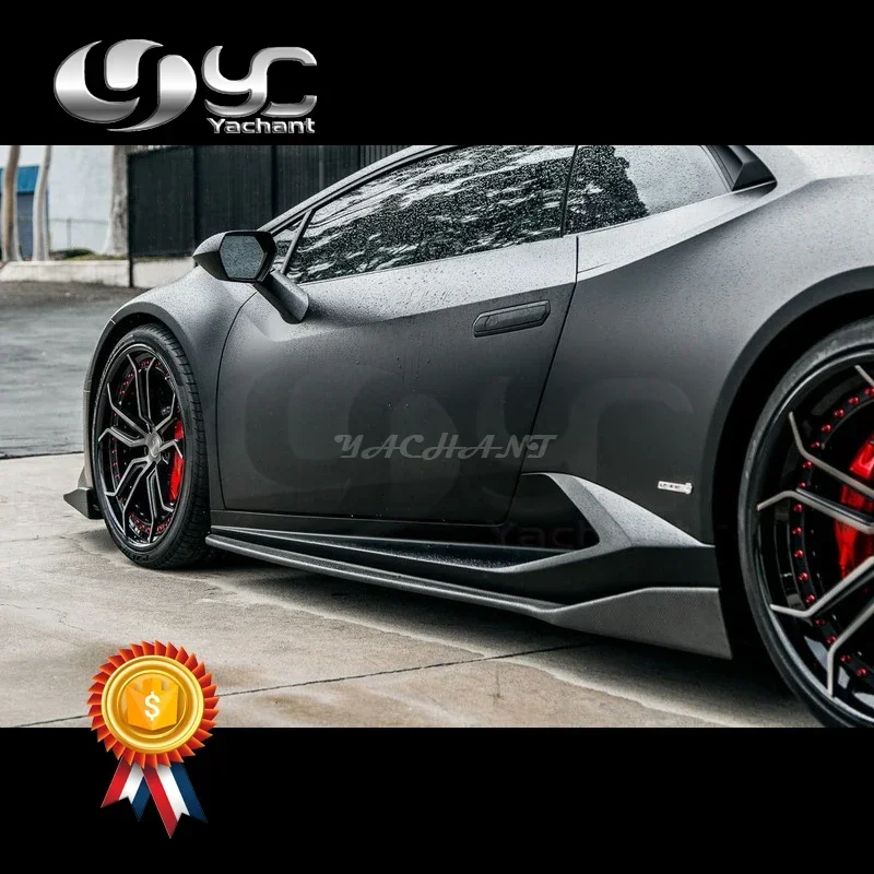 

Накладки на пороги из карбона для Huracan LP610 (2014-2016) в стиле AGP Aeroform, удлинители под пороги