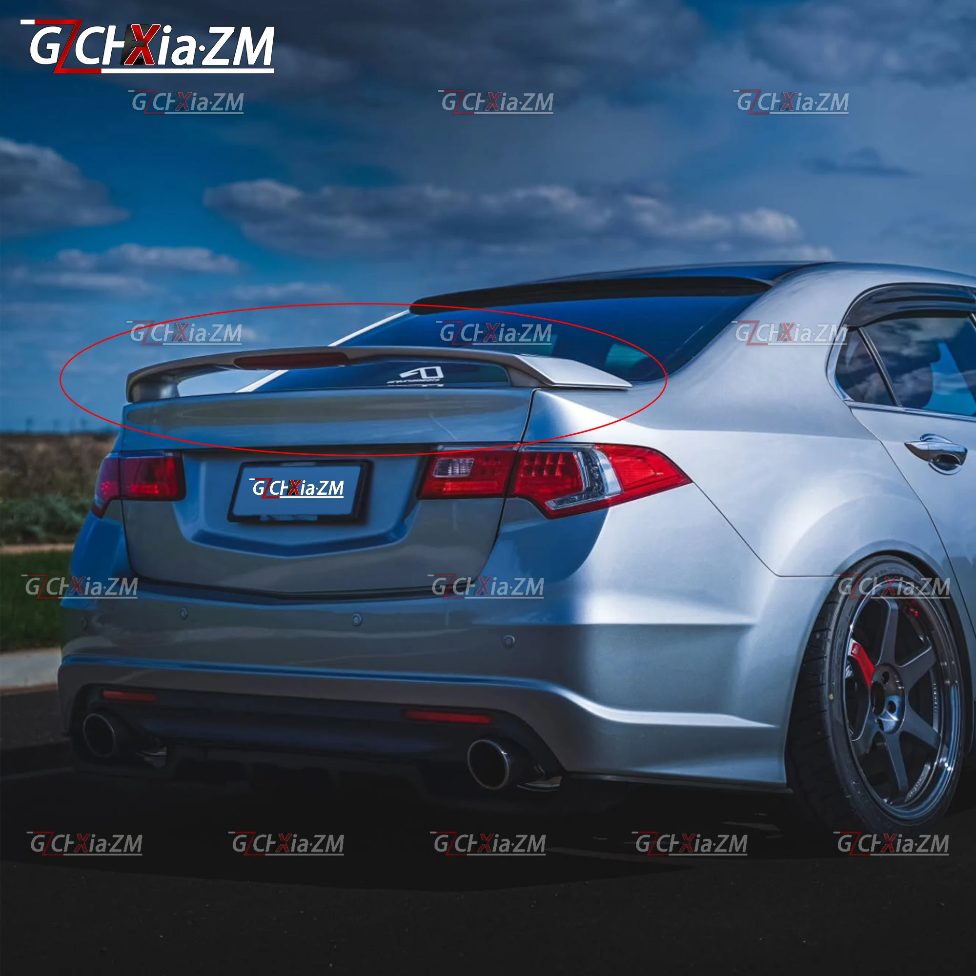For Honda Acura TSX SPIRIOR 2009-2014 Original Factory Style Rear Spoiler High Quality ABS Material Body Kit Diffuser Wing