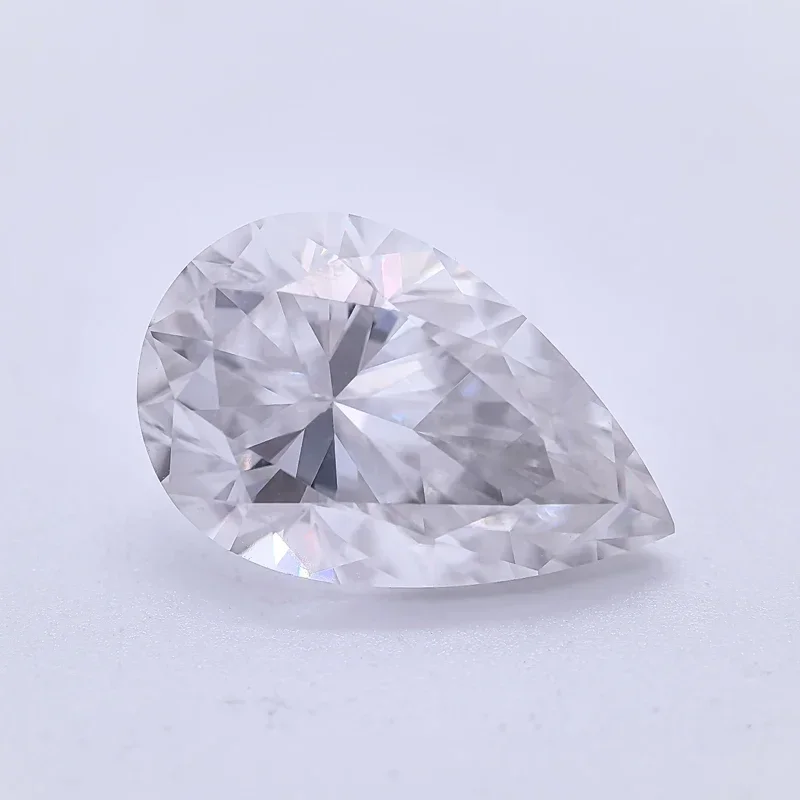 Highest Grade Moissanite Stone Super White D Color VVS1 Pear Cut Top Quality Charms Jewelry Making Materials with Certificate