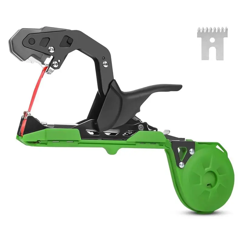 AT51-Plant Tying Machine, Plant Vine Tying Tape Machine Tool, Green & Black For Tomatoes,Vegetable Garden