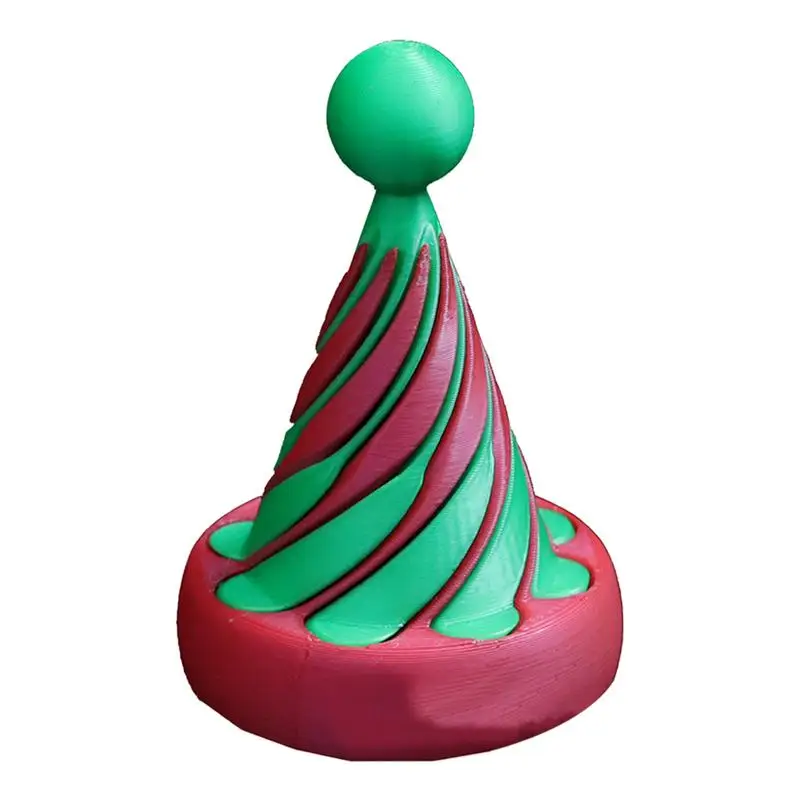 

3D печатный декор для рождественской елки, настольные игрушки, вращающаяся рождественская елка, 3D печатные игрушки, декор для стола, коллекционные фигурки