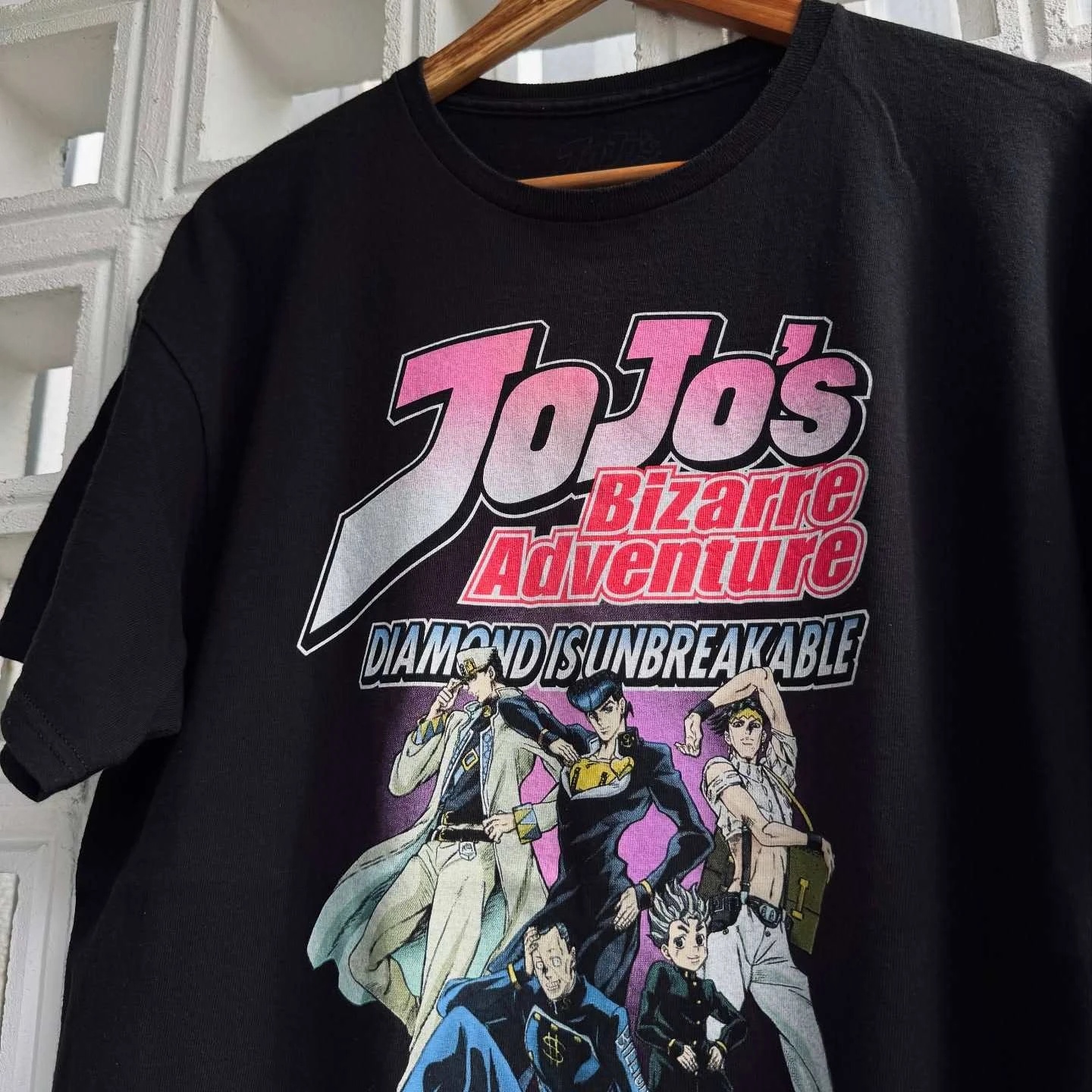Klassisches JoJos Bizarre Adventure Anime Manga Grafik-T-Shirt aus Baumwolle für Männer und Frauen, Sommer Vintage Streetwear – Detail 4