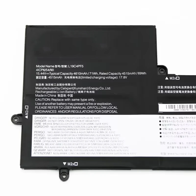 Аккумулятор для ноутбука 7XINbox L19C4PF5 15.44V 4610mAh 71Wh серии Yoga Slim 7-15IIL L19M4PF5 5B10W65278 5B10W65281