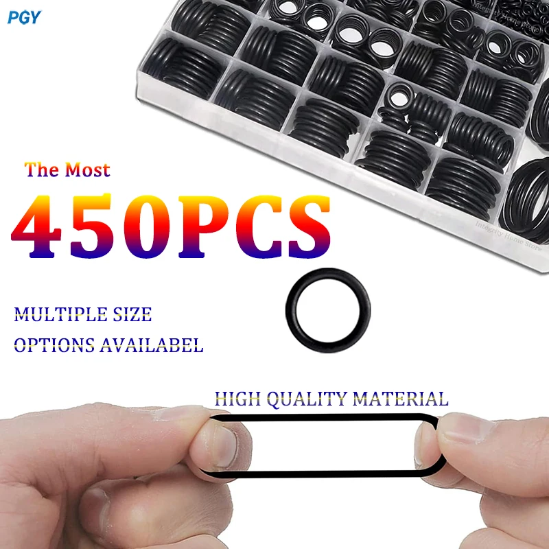 Rubber O Ring Set Gaskets Seal Nitrile Rubber Bands High Pressure O-Rings Repair Kit Sealing Elastic Band O Rubber
