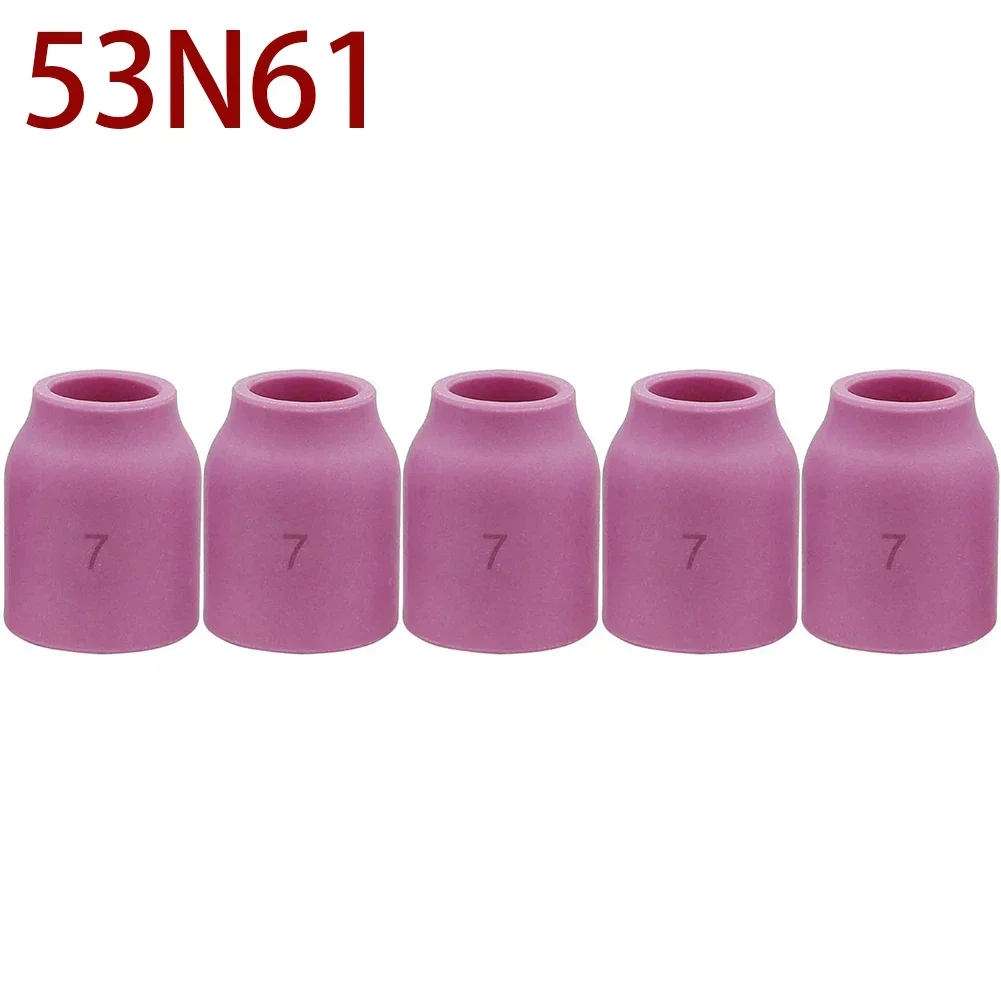 5PCS 5PK TIG Gas Lens Alumina Nozzle Ceramic Cup For SR WP- 9/20/25 TIG Welding Torch 53N59 53N58 53N60 53N61 53N61S