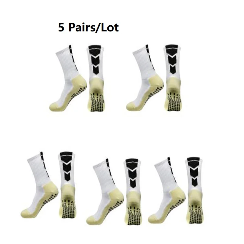 2024 New Men's Soccer Socks Anti Slip Non Slip Grip Pads for Football Basketball Sports Grip Socks