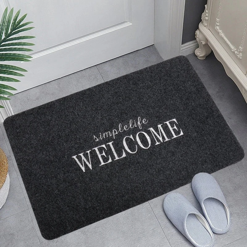 Welcome Doormat Non-slip Indoor and Outdoor Home Decor Carpet Living Room Door Cover Kitchen Bathroom Floor Washable Carpet