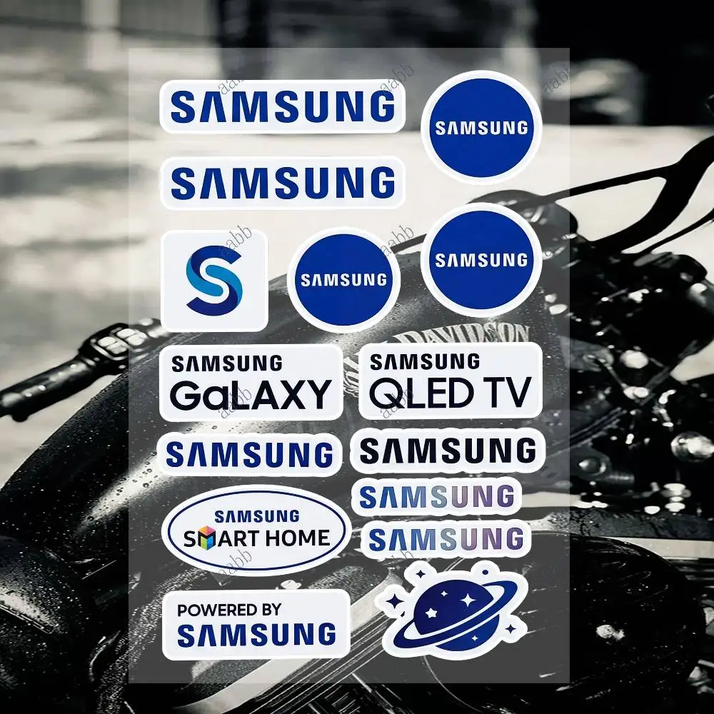 S-SAM S-SU N-NG Motorcycle Sticker Set Reflective Decals For Helmet Fuel Tank Fairing Body Custom Bike Graphics Kit