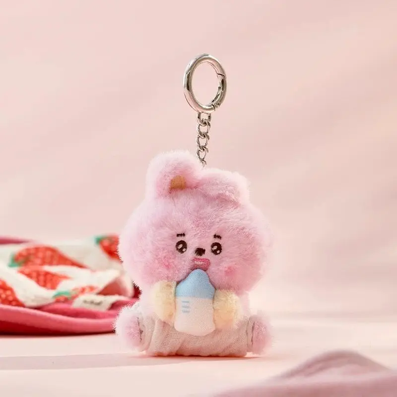 BT21 Cooky und Tata Schlüsselanhänger Neuer Kreativer Cartoon-Stil und Niedlicher Modischer Hochwertiger Tragbarer Mädchenhafter Schülerrucksack-Anhänger – Detail 3