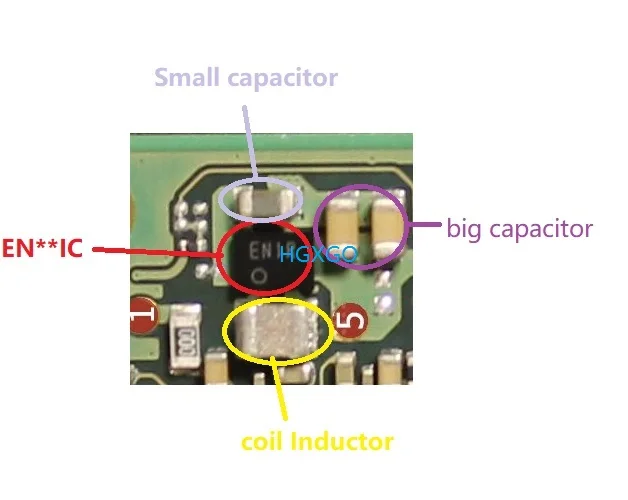 10PCS/LOT  For Nintendo Switch  ENIJ  EN02 ENXX EN** IC Chip Inductor Coil Capacitor Caps Motherboard Fix Component Part