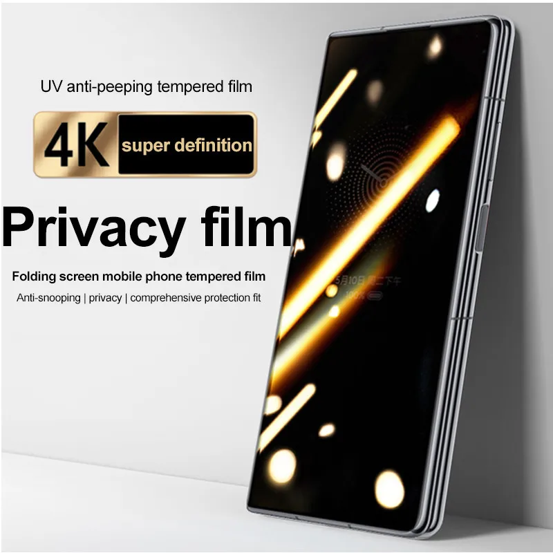 Pełne etui do ochrony prywatności dla Honor Magic V2 RSR Porsche Design Anti-Spy Screen Protector szkło hartowane