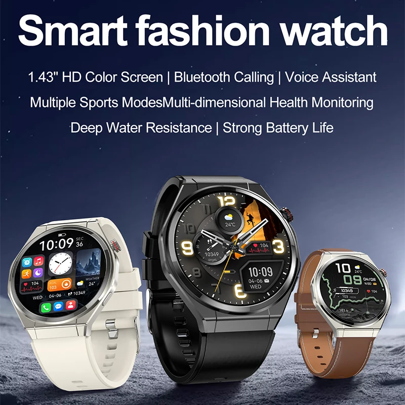 2026 New Multifunctional Smart Watch Women's Health Sleep Monitoring Blood Oxygen Heart Rate Multi-Sport Mode Men's Smart Watch