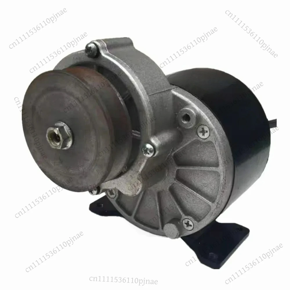 

250w 12V 24V 36V DC Gear Brushed Motor With Belt Pulley, Brush Motor Control, Direct Current Permanent Magnet Brush Motor