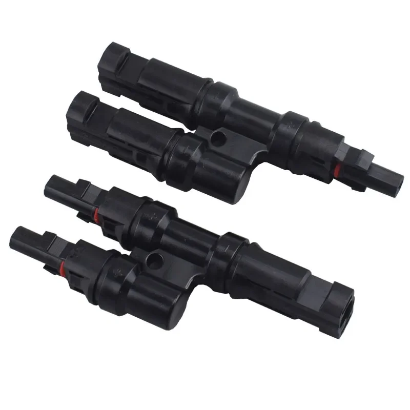 1 Pair Solar PV Branch Connector Male Female Parallel Adapter for Solar Panel Module Photovoltaic Energy System Cable Connector