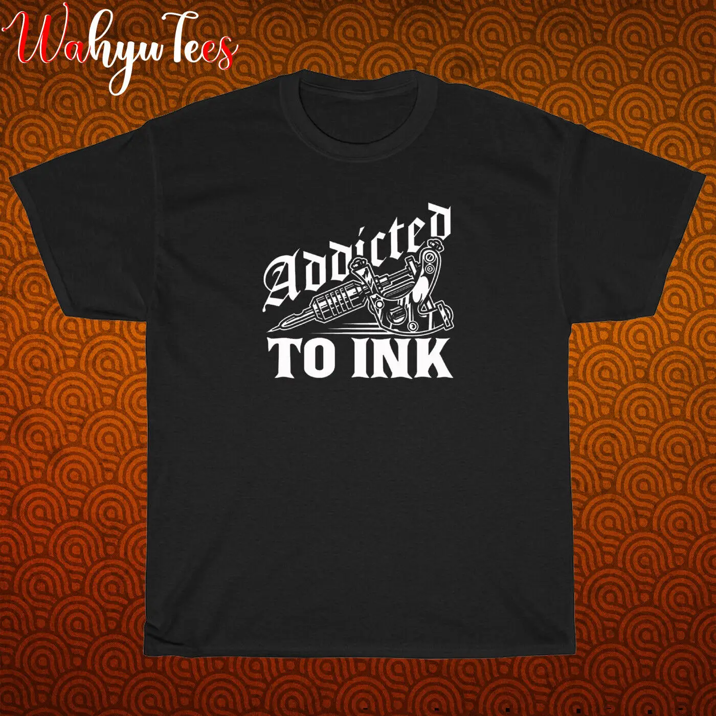 New Addicted To Ink Tattoo Lover Logo Black/Navy/Grey/White T-Shirt Size S-5XL