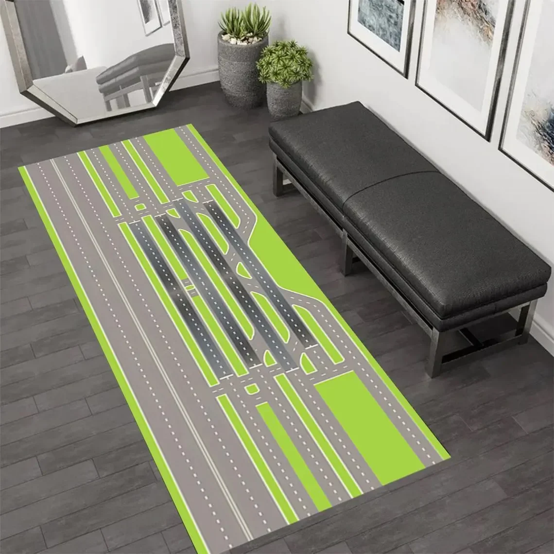 Runway Rug, Runner, Runner Rug, Airport Runway Rug  Airlines Rug, Track Rug, Aircraft Rug, Plane Lover Rug, Airport Ground Rug