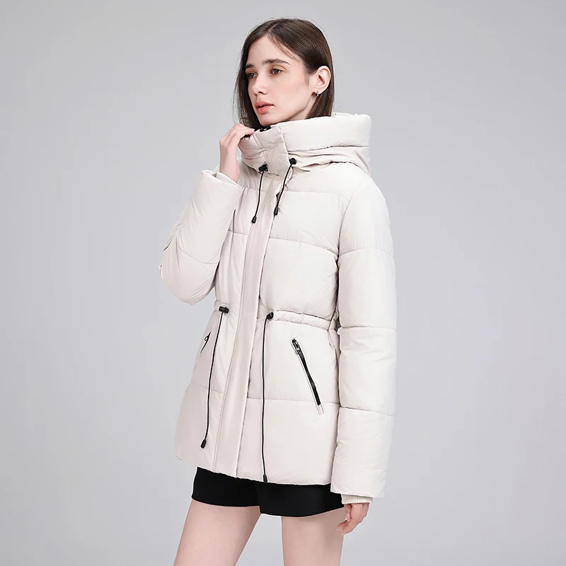 Women Winter 2026 New Hooded Padded Coat Korean Loose Bread Jacket Warm Simple Versatile Cotton Outerwear Multi Color Coat
