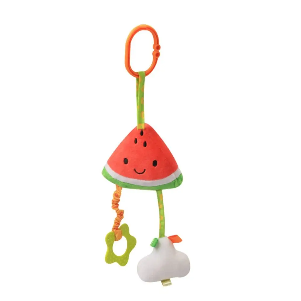 Carrinho de bebê de frutas pendurado pp algodão macio carrinho de cama pendurado brinquedos educação precoce berço pendurado sino