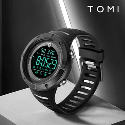 TOMI Men's Watch Night Glow Waterproof Fashion Digital TPU Material Sports Watch