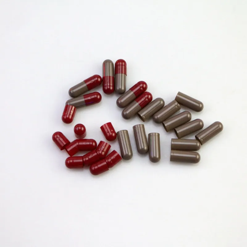 3#empty capsules 10000pcs Red-Grey hard gelatin empty capsules 3# joined or seperated capsules available Packing bottle