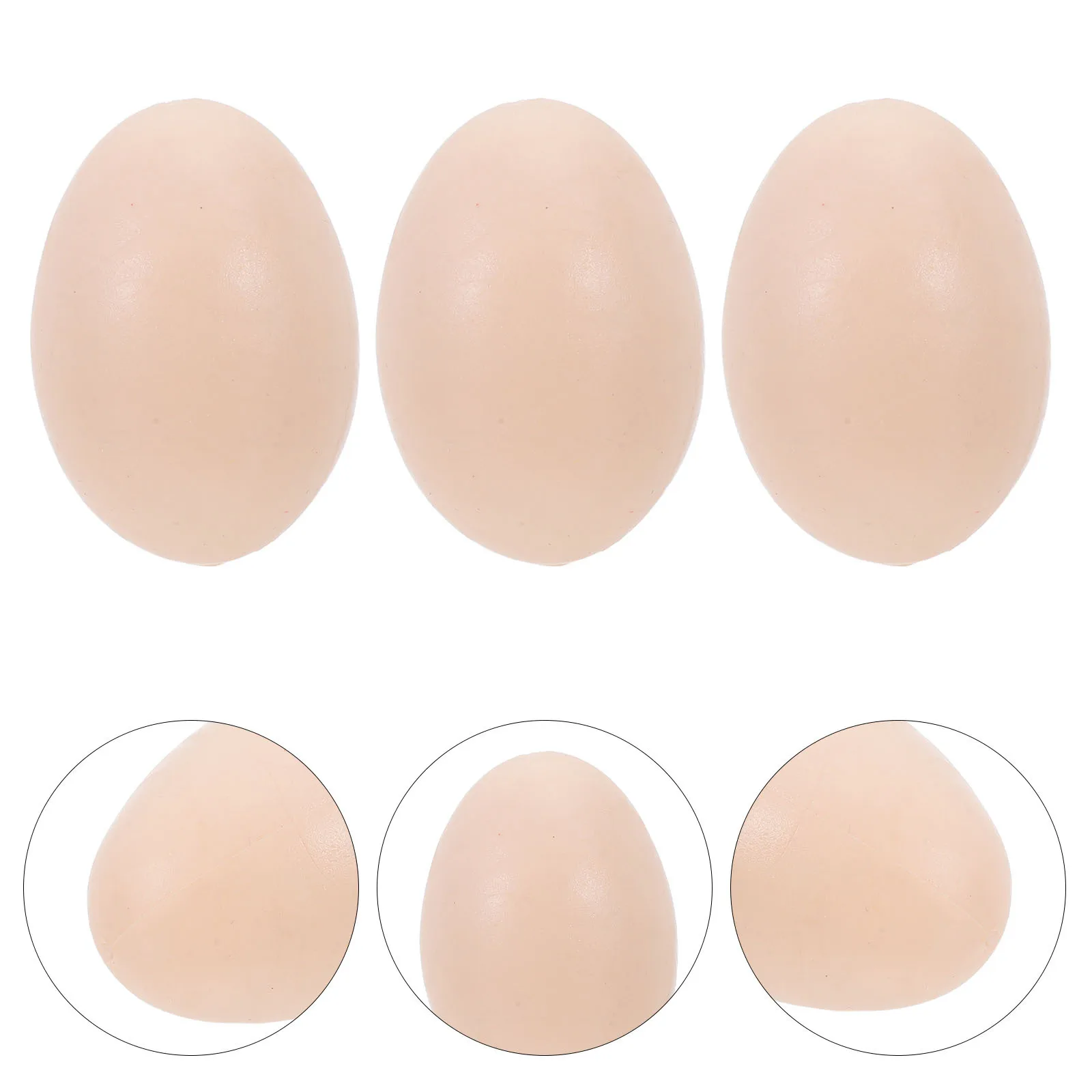

6Pcs Painted Easter Eggs DIY Plastic Smooth Fake Egg Craft Set for Painting Decorating Easter Party Home Craft Supplies