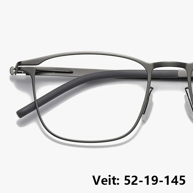 

Germany Brand Design Square Screwless Glasses Frame Men VEIT Fashion Business Titanium Ultralight Eyeglasses New Light Spectacle