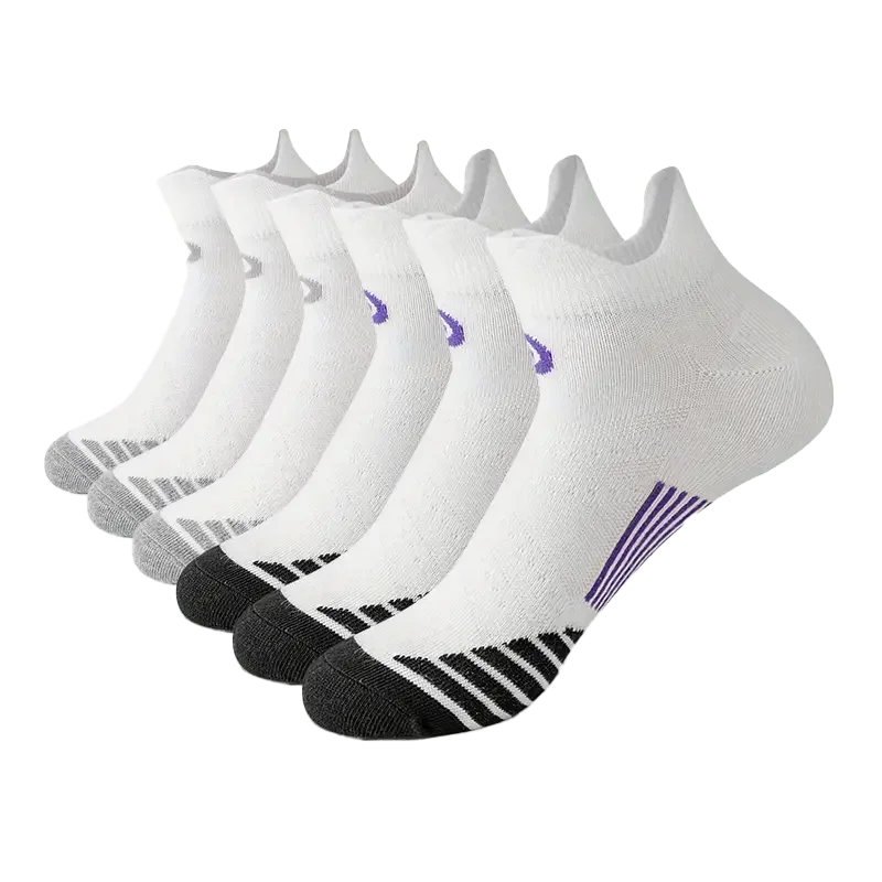 6/12 زوجًا من جوارب الجري الممتصة للرطوبة للجنسين خفيفة الوزن وقصة منخفضة، متعددة الألوان للرياضات الداخلية والخارجية #6