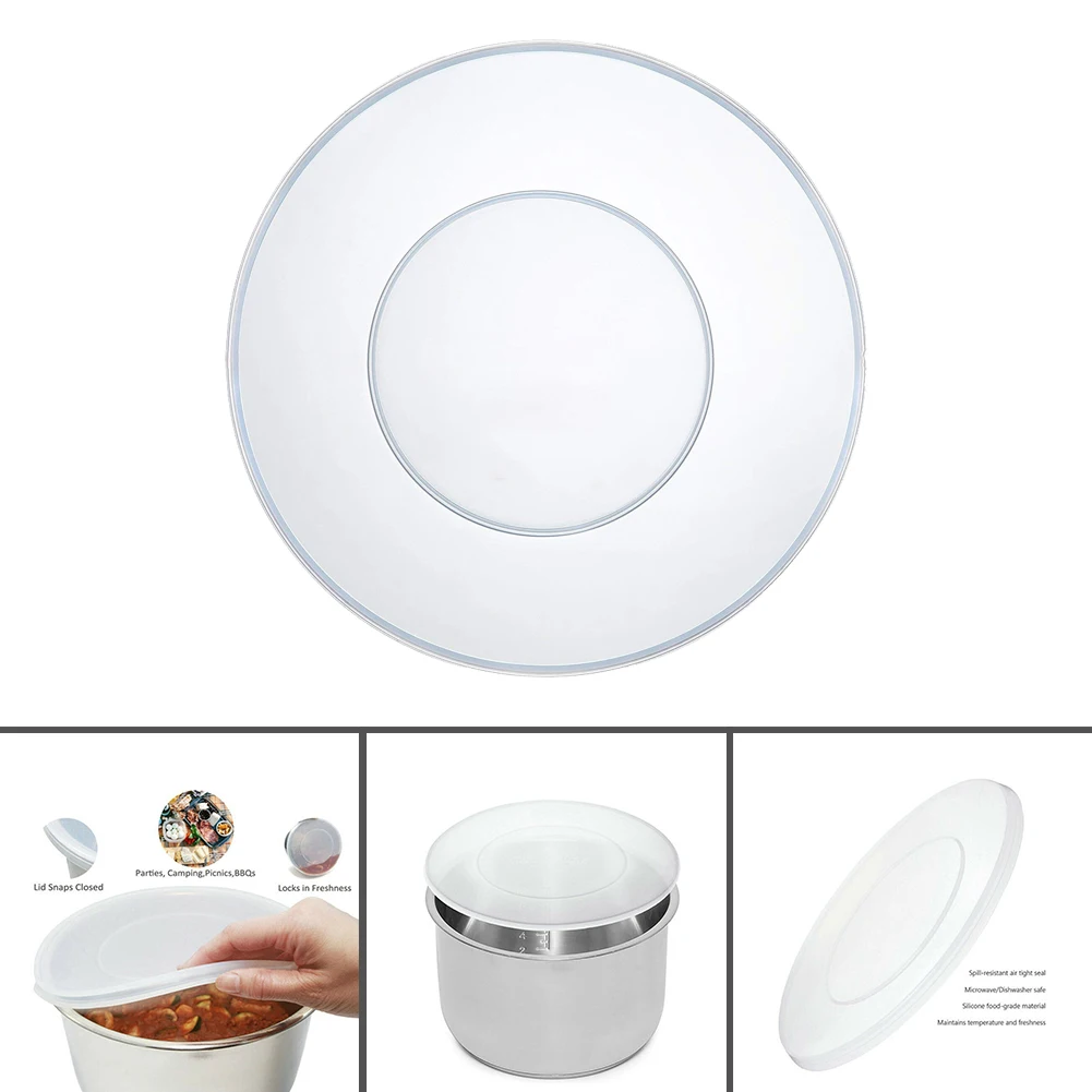 

Silicone Pot Cover for InstantPot 5 6 Quart Models Airtight Seal Lid for Keeping Food Fresh and Retaining Heat During Cooking