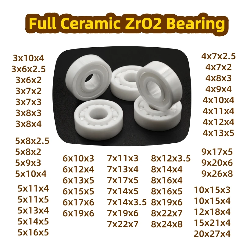 1PC Carretel de Pesca Spinning e Baitcasting com Rolamento Cerâmico Completo ZrO2 ABEC-9 Sem Óleo 623CE 3x10x4 683 CE 	 3x7x3 693 CE 	 3x8x4