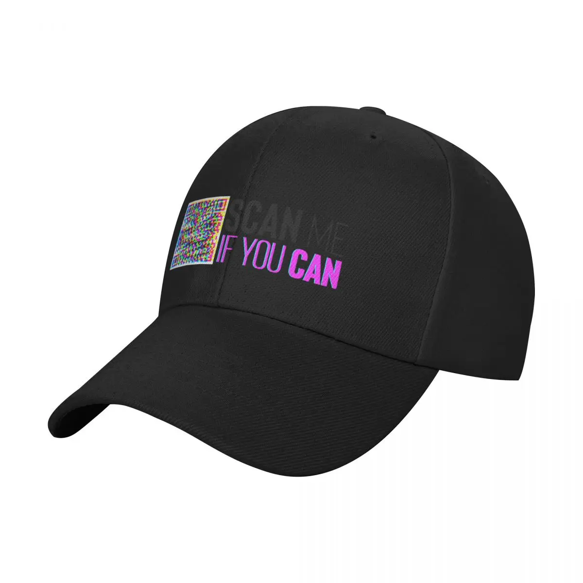 

scan me if you can Baseball Cap Beach Outing Male hat Sunscreen Golf Hat Women Beach Fashion Men's