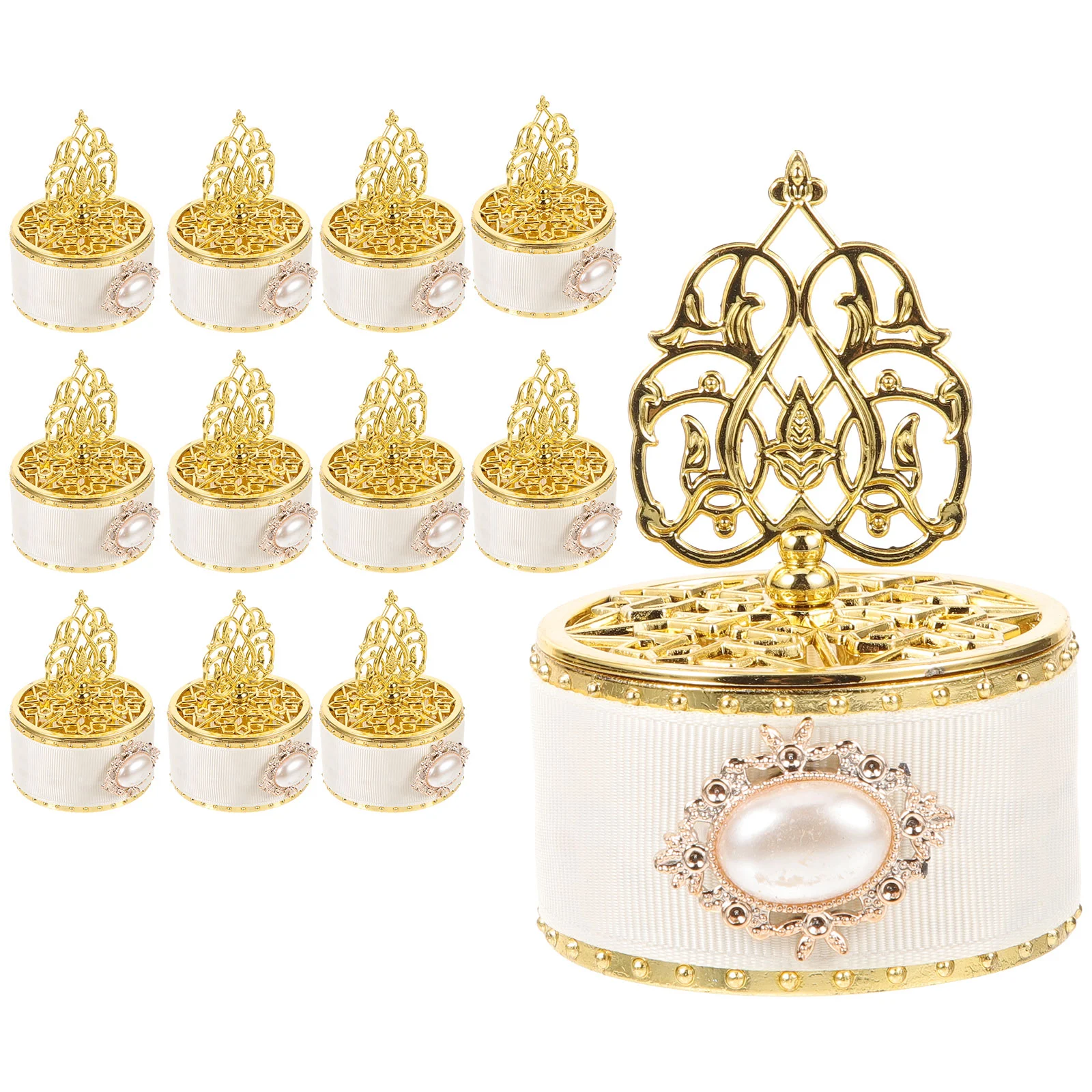 

12 Pcs Jewelry Container Tabletop Decor Rings Wedding Decoration Small Candy Cases Boxes Gift Trinket